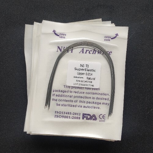 Dental Orthodontic Super Elastic NITI Arch Wires Round Natural Form Arcs Wire