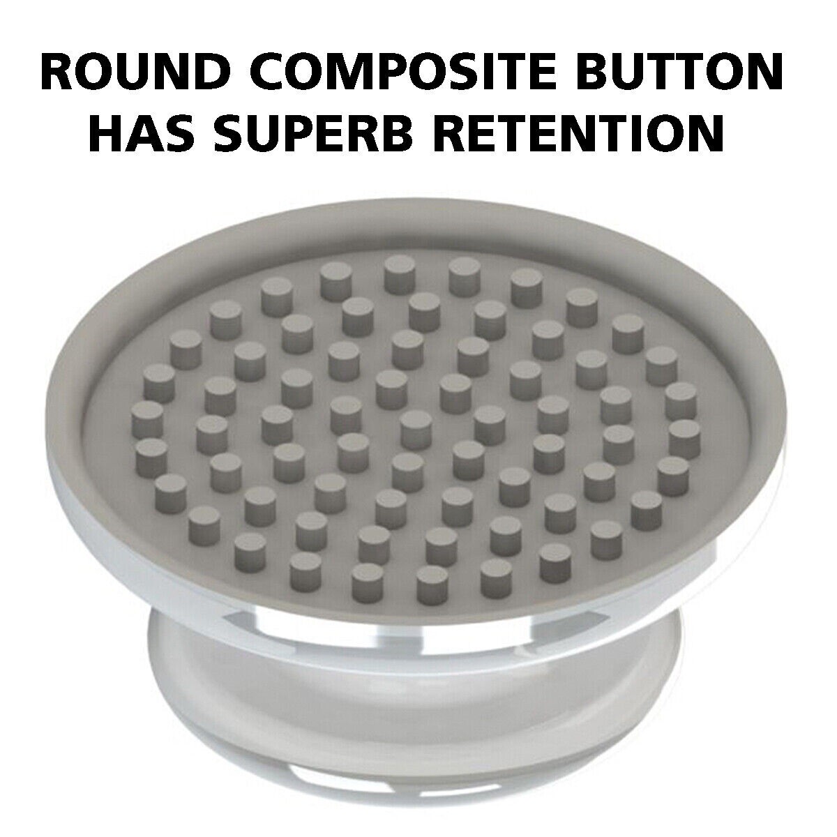 Dental Orthodontic Composite Ceramic Lingual Button Bondable Round Base – 50 PCS