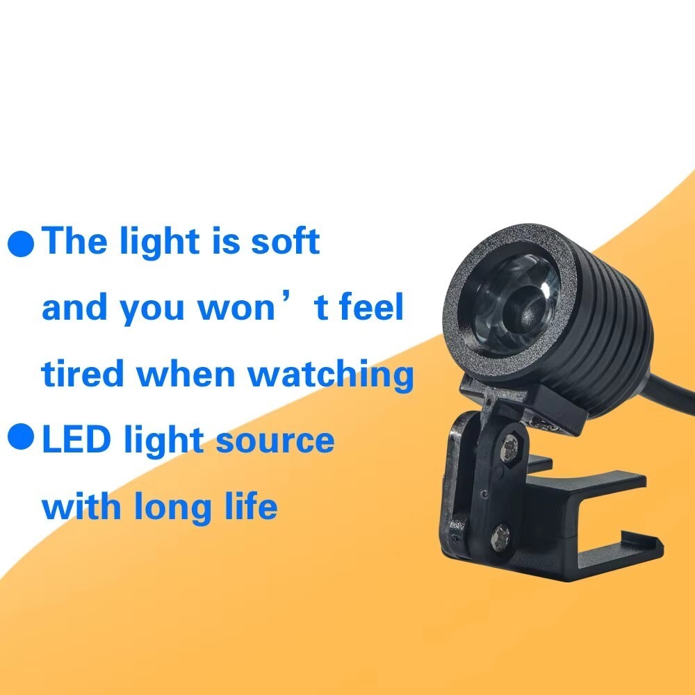 3.5X-420 Dental Binocular Loups Clip-on Magnifying Loupe for Glasses US/EU Plug