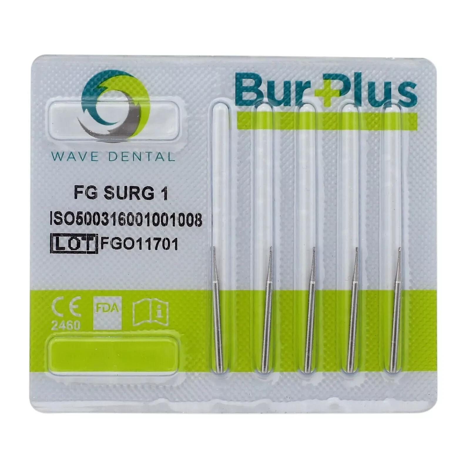 Wave Dental Surgical Length Bur Round 1/4 6 8 Tungsten Carbide 25mm FG SURG FGOS