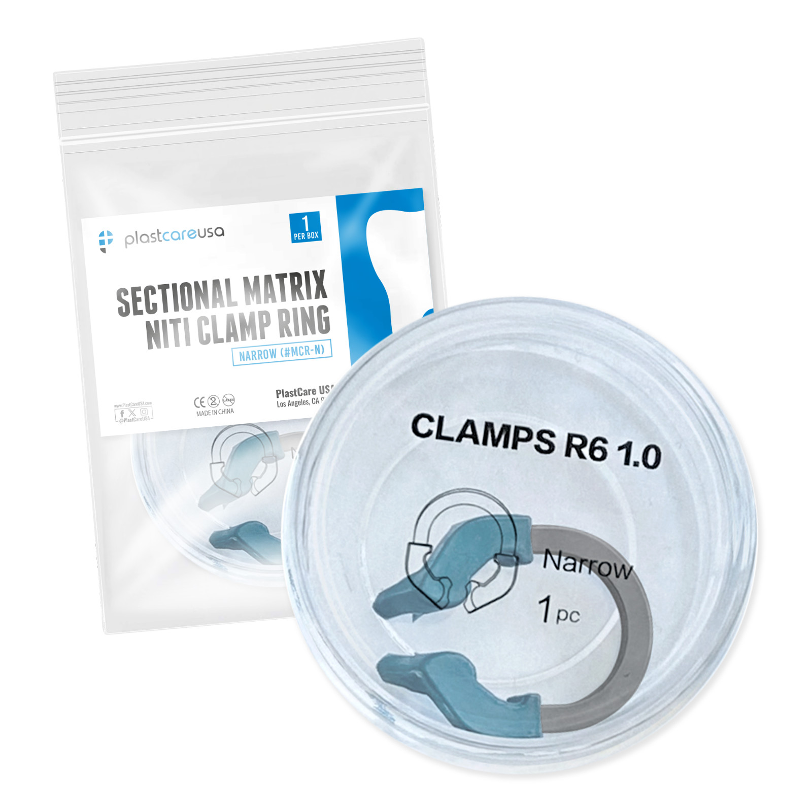 Narrow Sectional Matrix Clamp Dental System Bands Ring Nickel-Titanium Refill
