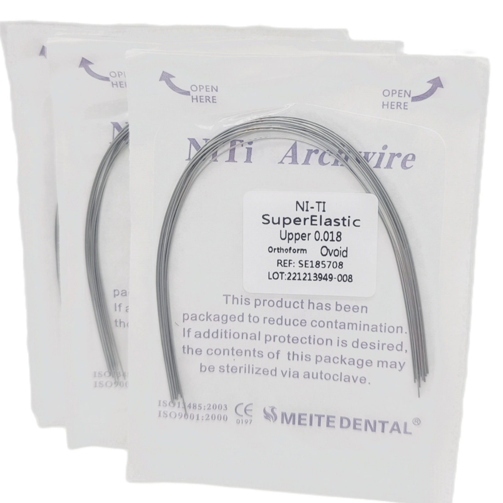 Dental Orthodontic Braces Brackets Metal Mini Roth.022 Hook 345 NITI Arch Wires