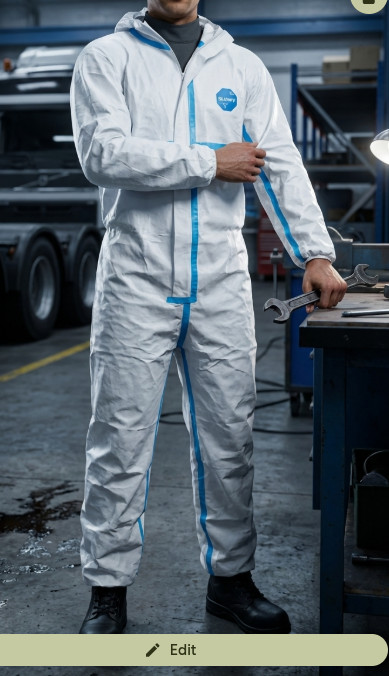 QTY (50) SUN-V Medical Disposable Protective LG/XL Gown Coverall Type III 175cm