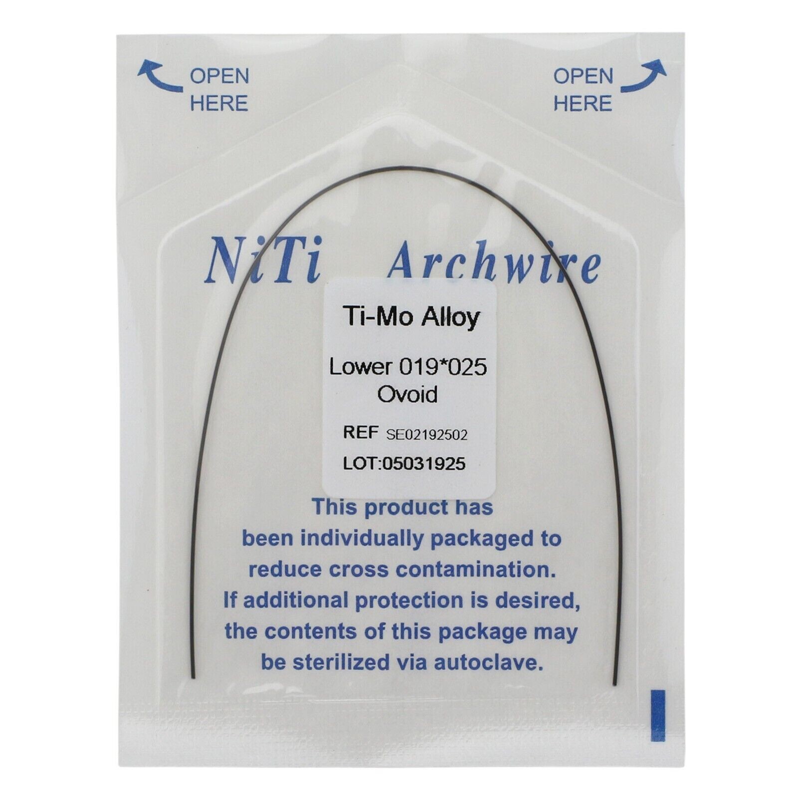 1-100Pcs Dental Orthodontic TMA Arch Wire Ti-Mo-Alloy Rectangular Ovoid/Natural
