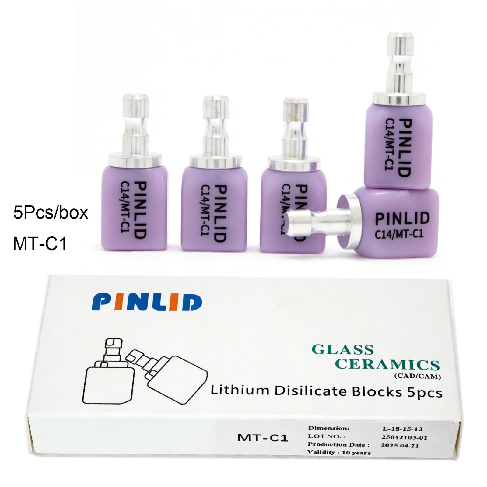 US C14 MT Dental Glass Ceramic Lithium Disilicate Block CEREC inLab fit Emax CAD