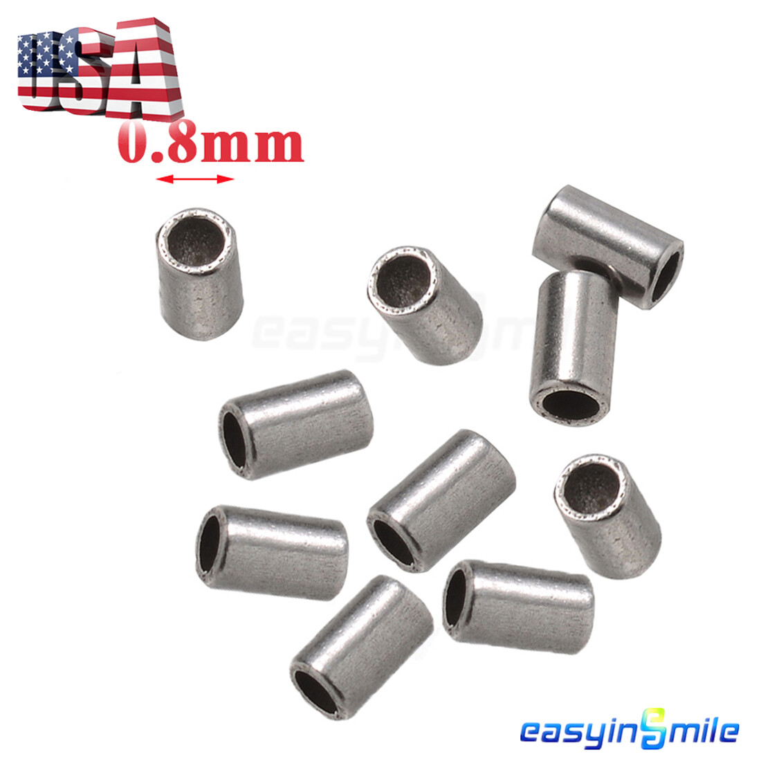 Dental Orthodontic Crimpable Mini Stop Crimpable Hook Stop S/L 10Pcs Easyinsmile