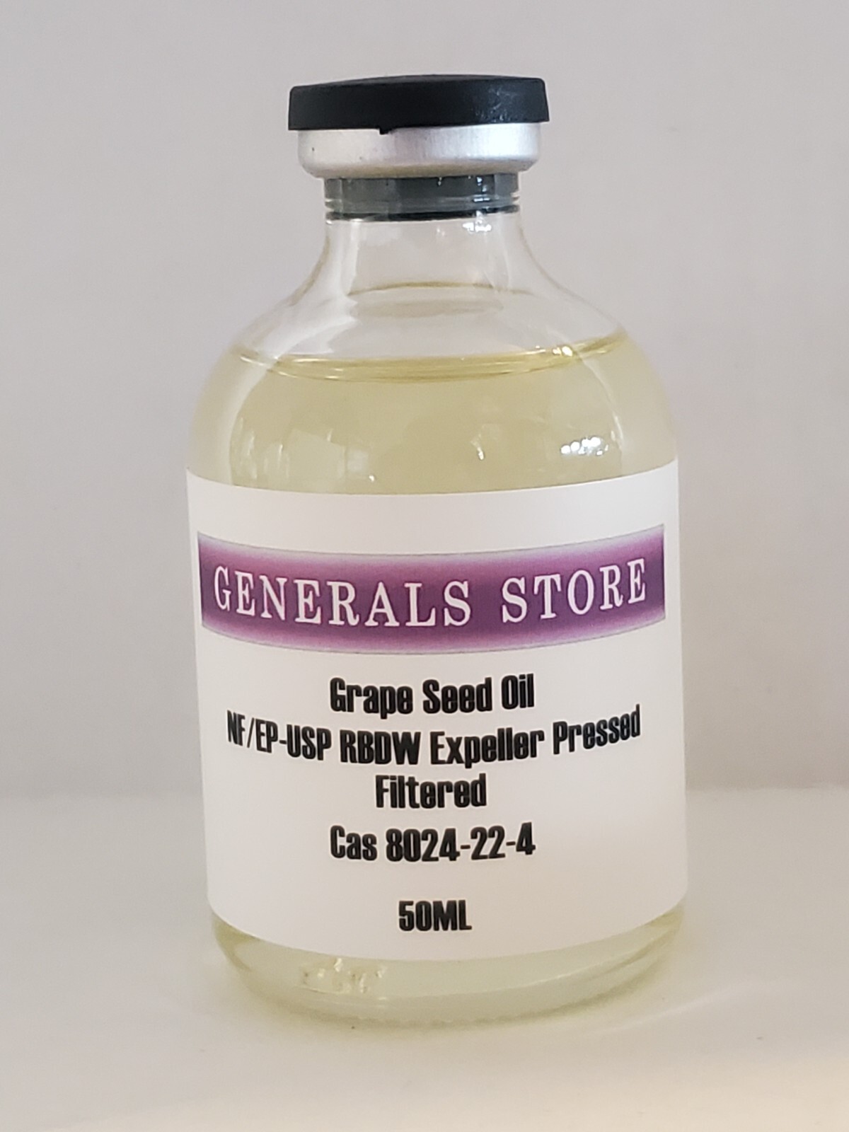 Grape Seed Oil NF/EP -USP RBDW 100 OR 50ML Vial
