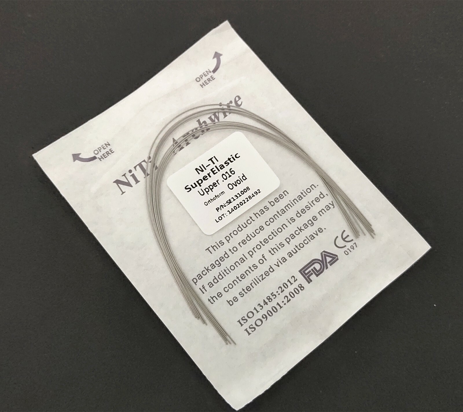 50Pieces Dental Wire Round Super Elastic Niti Arch Wires Ovoid Orthodontics Arcs