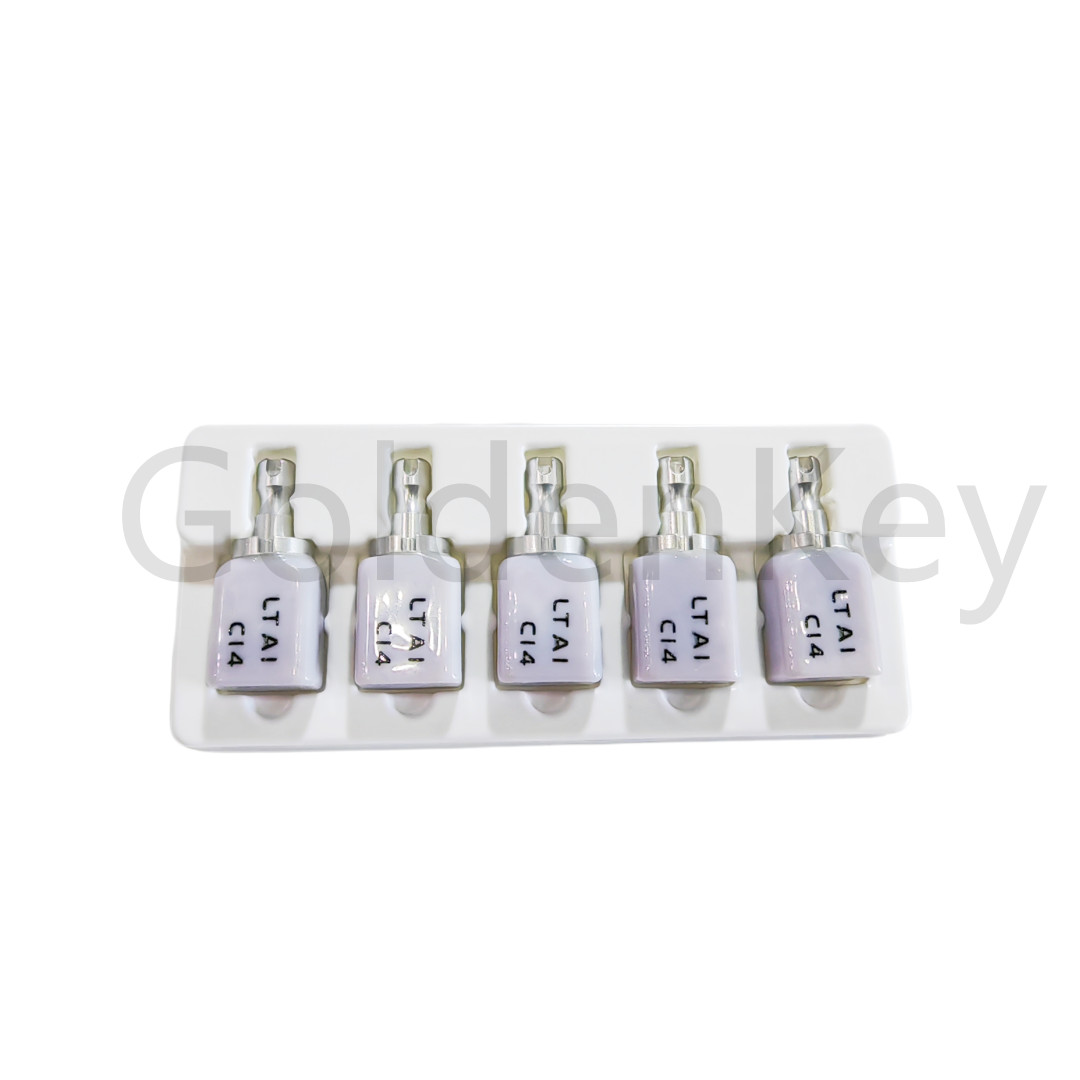 5Pcs/Box C14 Dental Glass Ceramic Lithium Dislicate Blocks Cerec CAD CAM