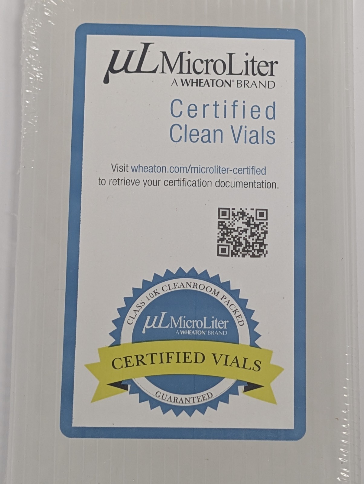 Wheaton MicroLiter 9mm Clear Screw Thread HPLC Vials 12x32mm Certified 100/Pack