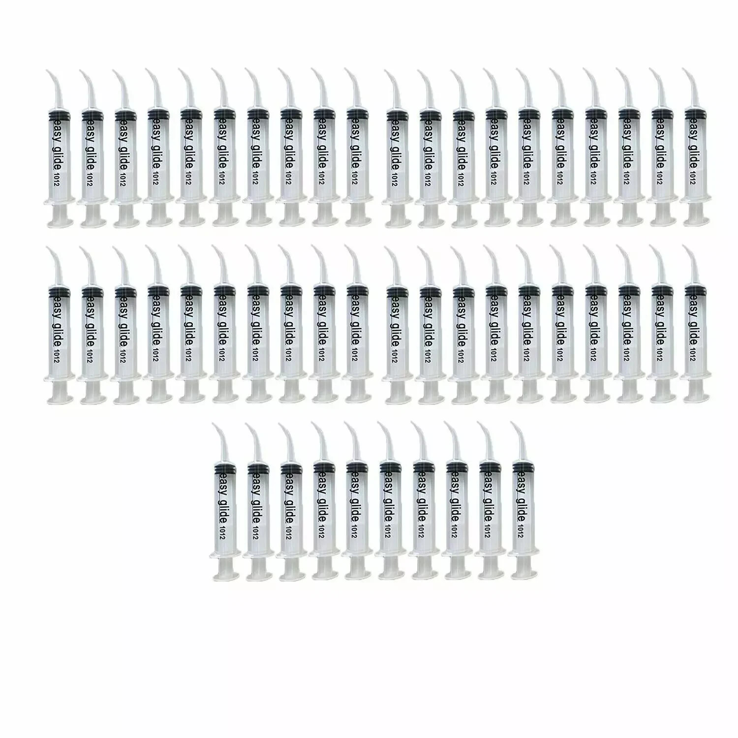 12-600 Syringes, GPS Dental Irrigation Syringes 12cc with Measurement Curved Tip