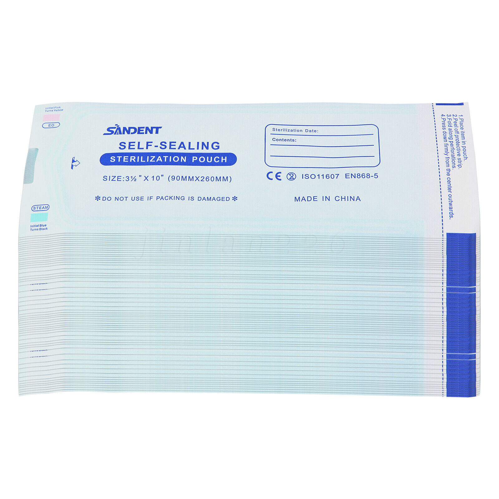 Self Sterilization Pouches Autoclave Sterilizer Bags Dental Medical Tattoo Nail