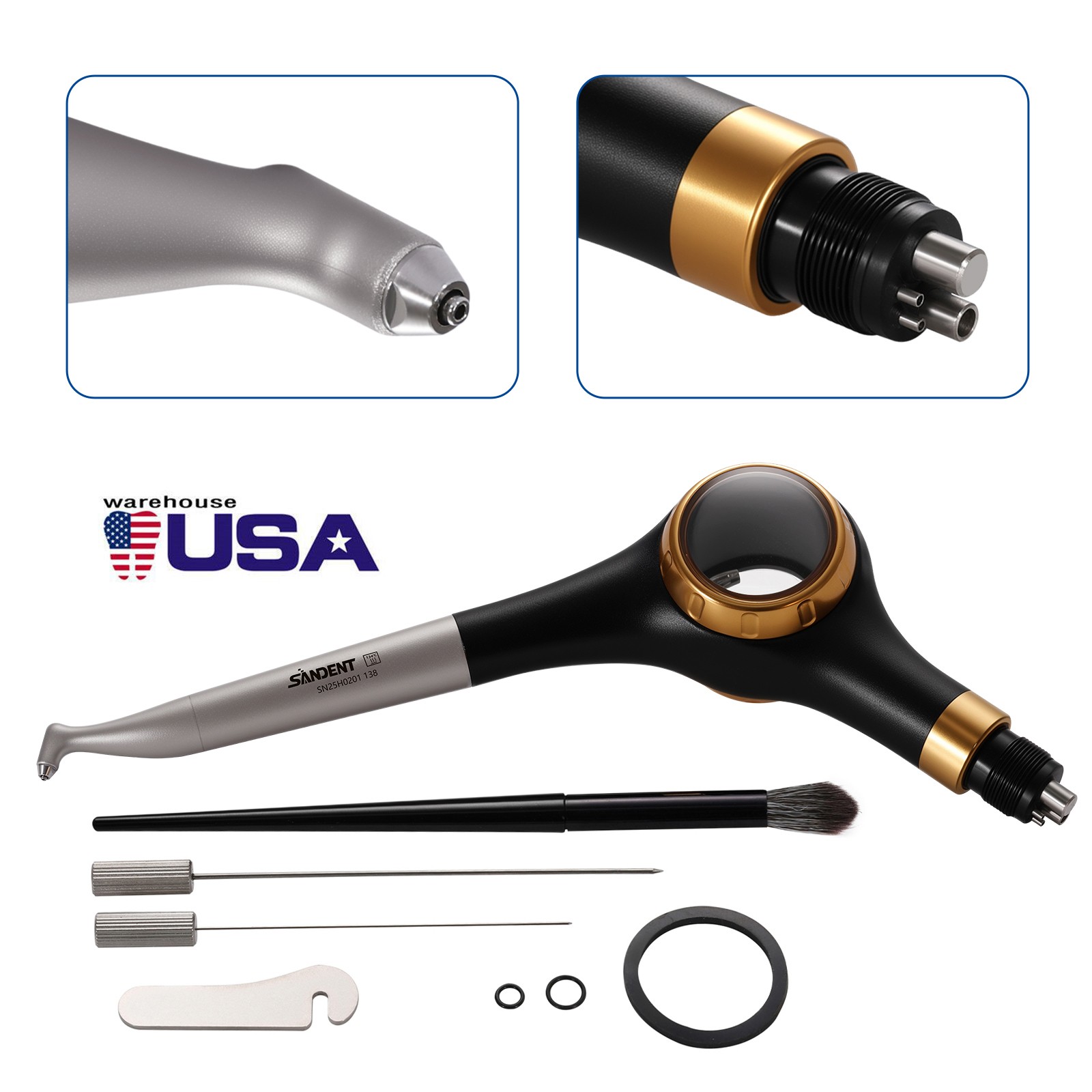 Woodpecker Style Dental Air Polisher AP-H Supragingival Polishing Handpiece