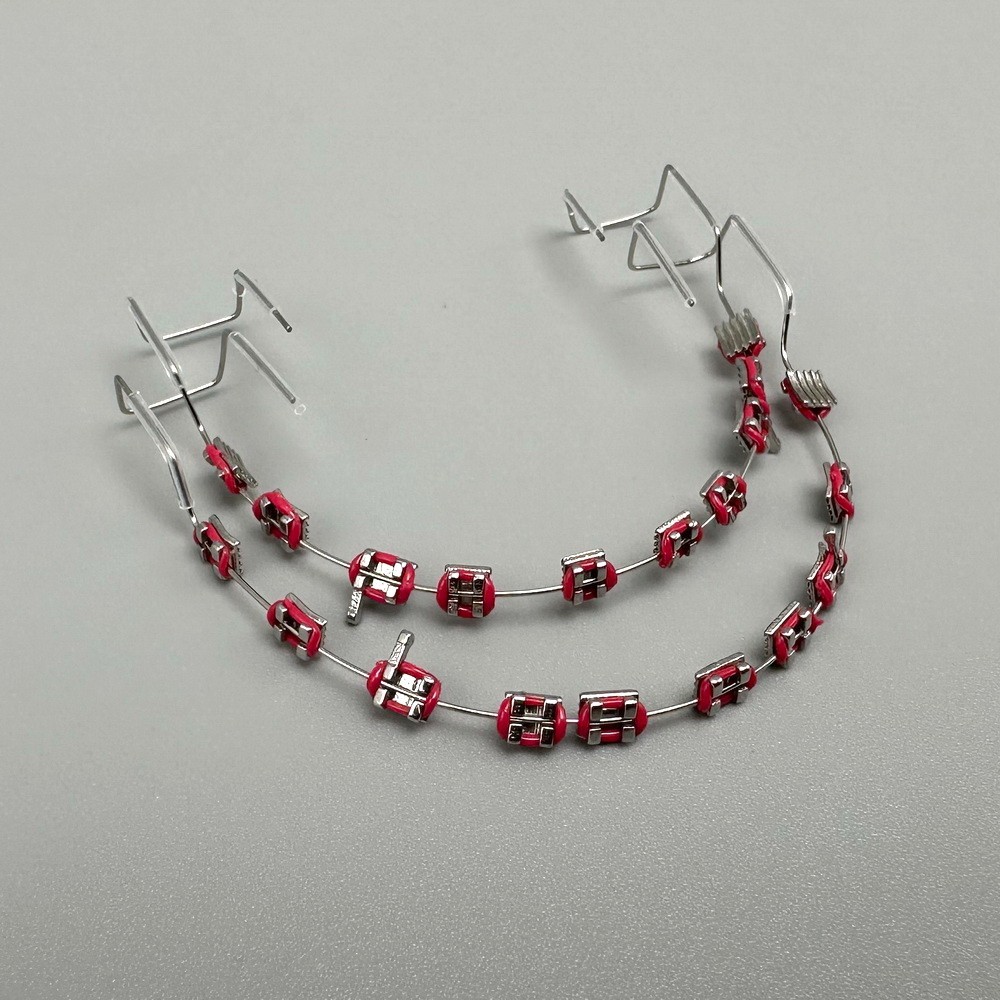 Temporary Tooth Decoration Fake Braces Metal Wires Ortho Bracket Ligature Ties