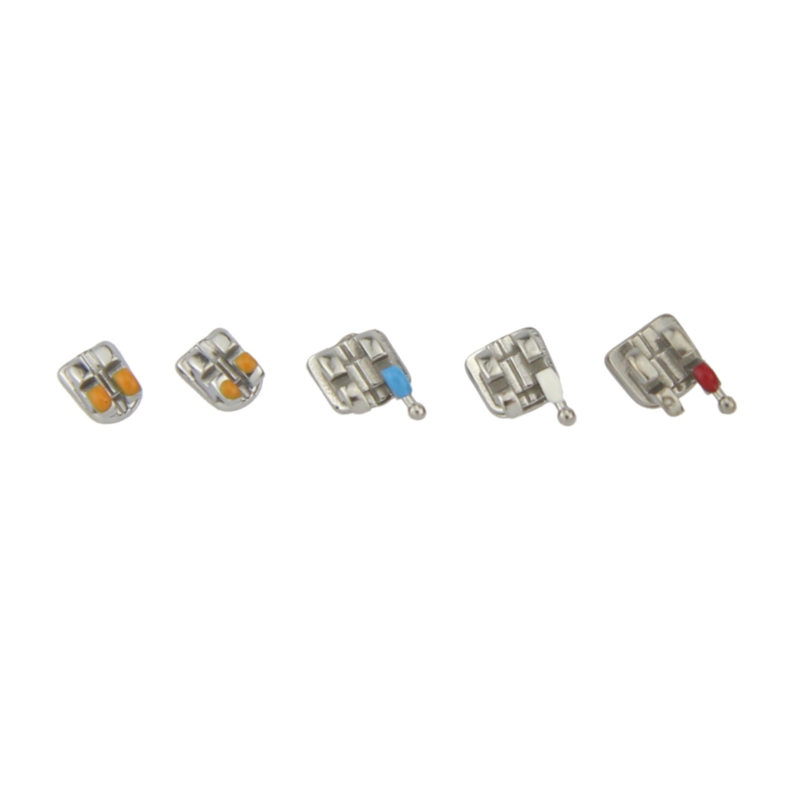 Dental Orthodontic Bracket Braces Metal Mini Roth MBT 018 022 345 Hooks MIM 5-5