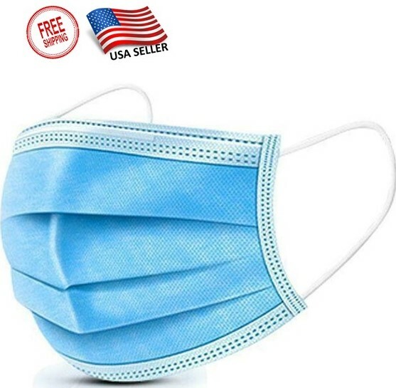Disposable Face Masks 50 Pieces 3 Layer High Quality US Seller by Medicos Club