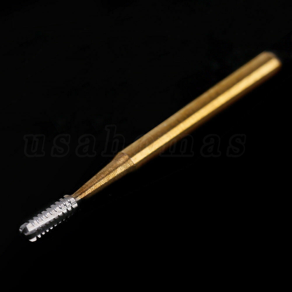 10Pcs Dental Tungsten Carbide Burs Crown Cutter Cutting Transmetal FG 1957