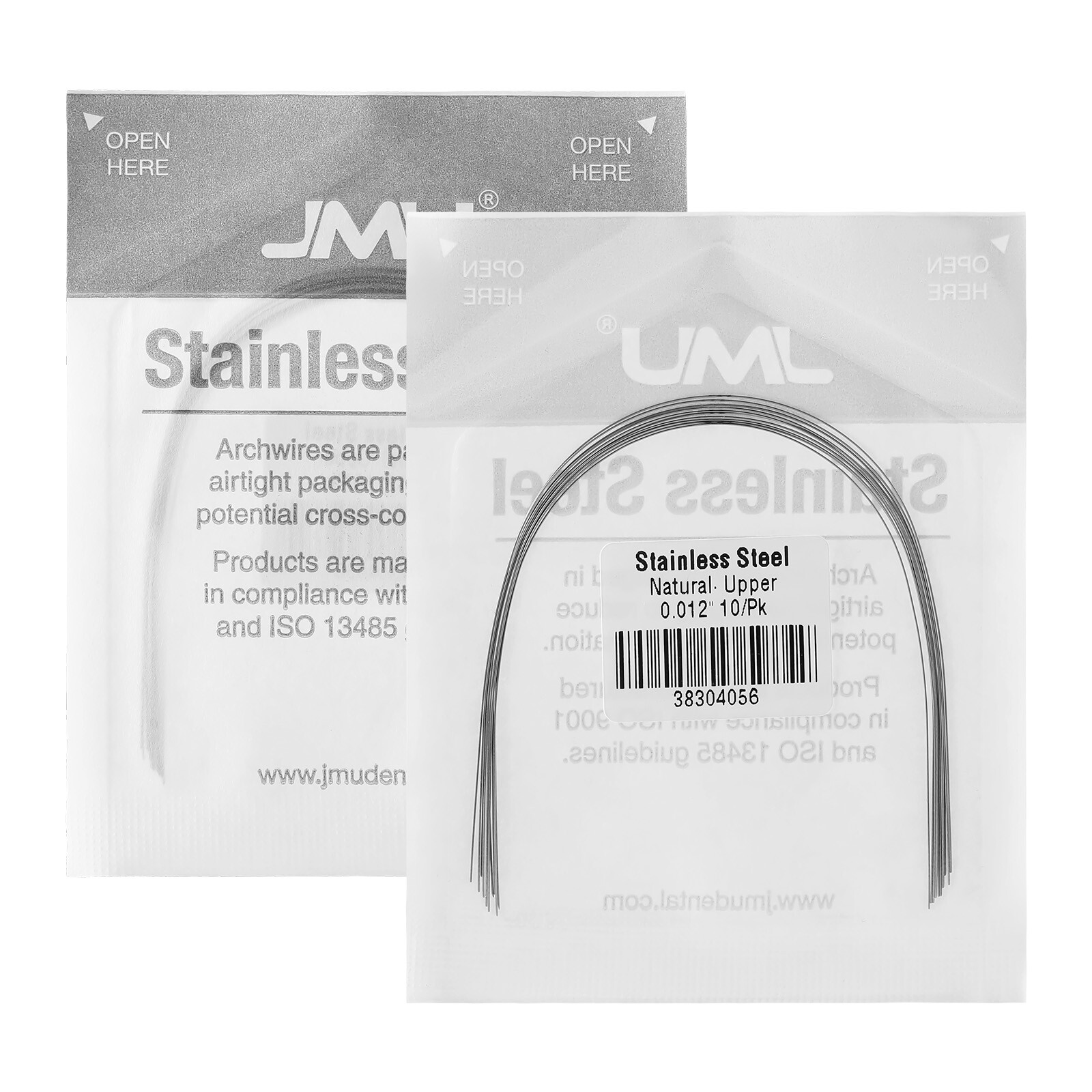 100✖ Orthodontic Stainless Steel Archwire Use For Brackets Braces Natural Round