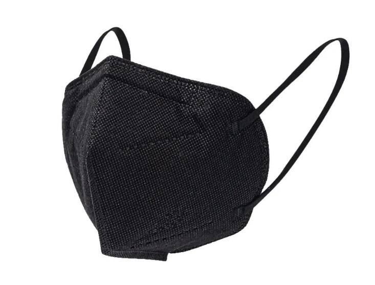 50 KN95 Disposable Face Mask- Black KN95– 5 Layer BFE 95% Disposable Respirator