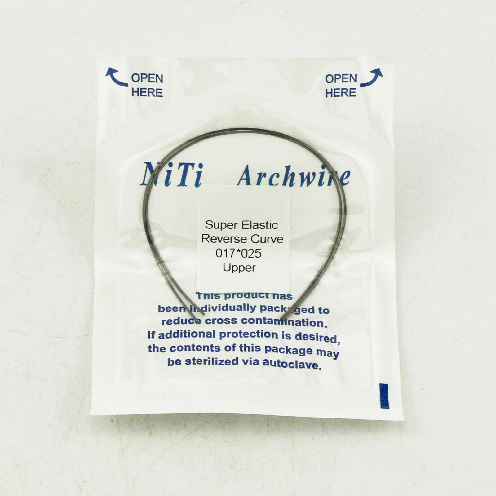 Dental Orthodontic Niti Arch Wire Reverse Curve Round Upper/Lower 012-020