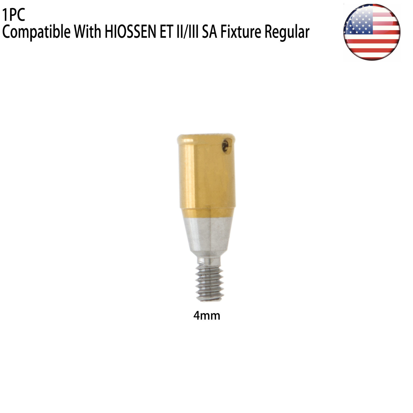 US Dental Hiossen Regular 3-5mm Attachment Abutment & Overdenture Male Caps Kits