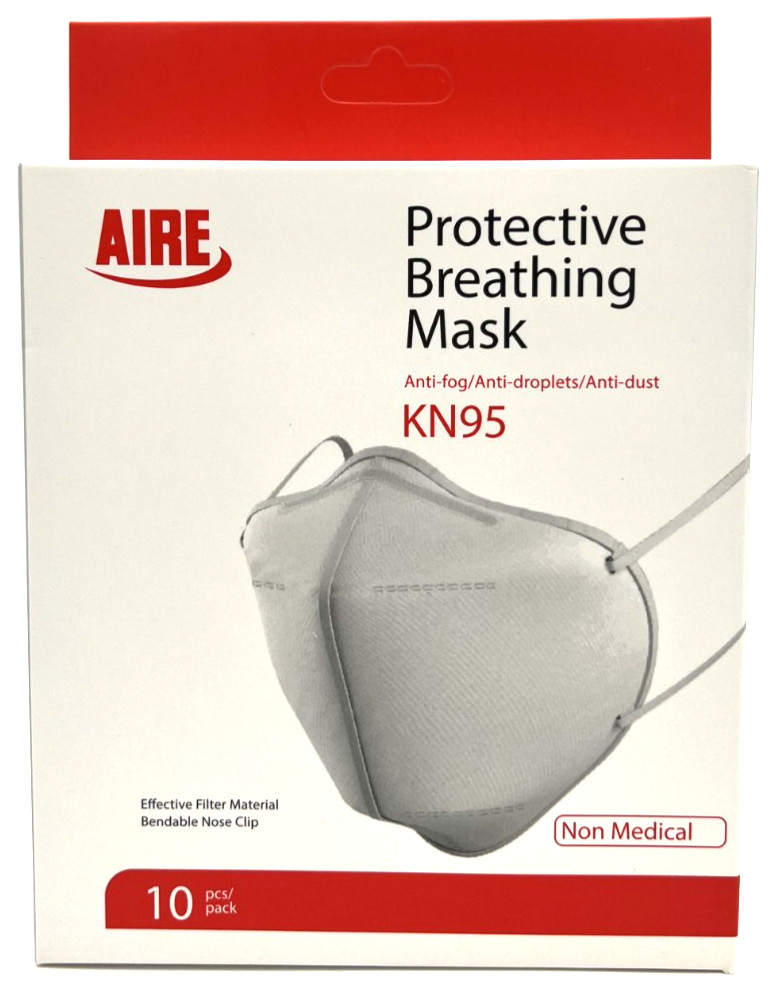 KN95 5-Layer 3D Protective Face Mask- 100 Pack -Comfort Fit Adjustable Certified