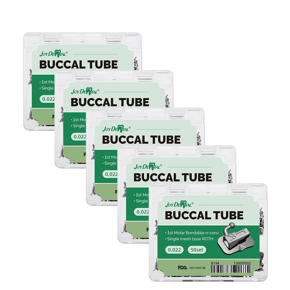 Dental Ortodoncia Tubos bucales de Roth 022 1er Molar Bondable Non-Convertible