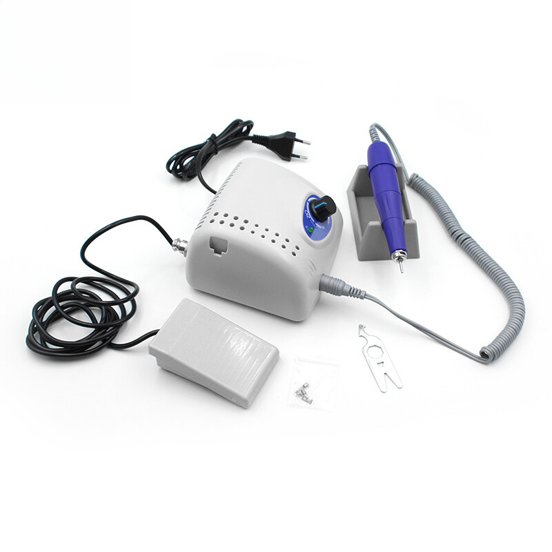 Dental Lab Electric Micromotor Polishing Unit + 35000Rpm Motor Handpiece Bur