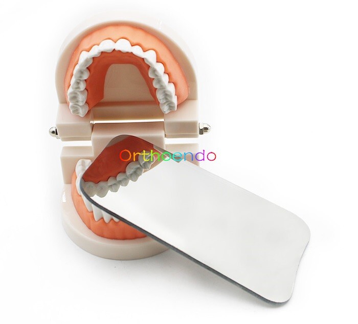 1Set/5Pc Dental Ortho Mouth Mirror Intraoral Photographic Reflector Glass Mirror