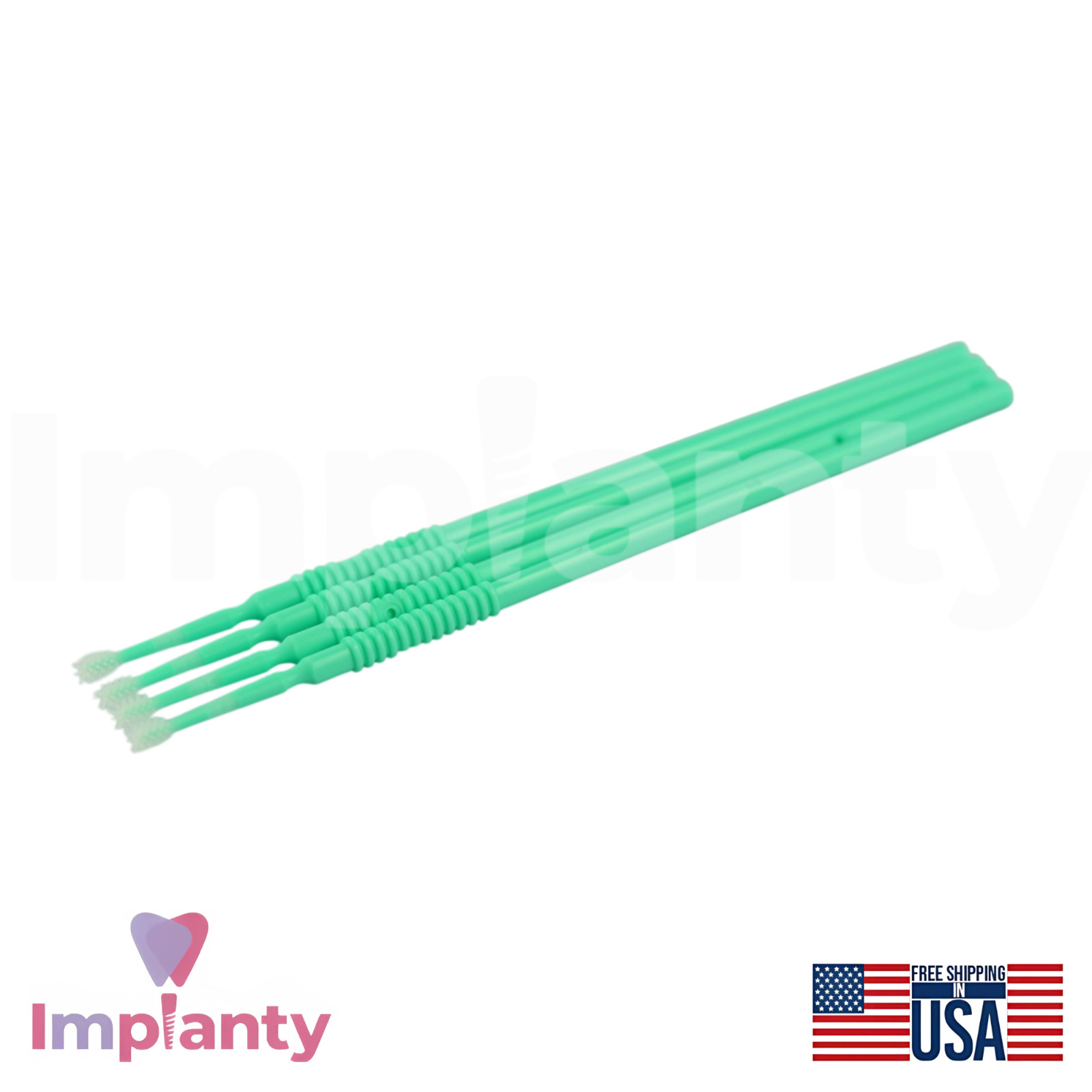 Micro Applicator Flock Free Brushes 50pcs Elastomer Bristles Material Placement