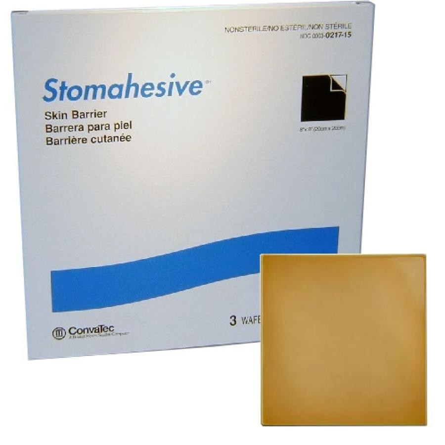 Stomahesive Skin Barrier, 8 Inches x 8 Inches, 3 Count, 21715