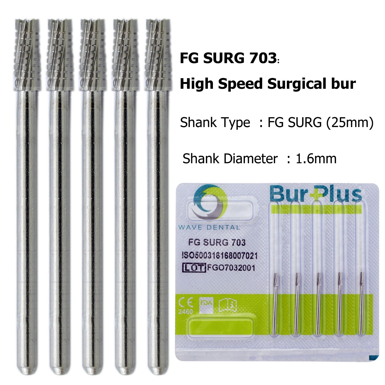 Wave Dental Surgical Bur Long 701 701L 702 702L 700 703 Carbide Burr High Speed
