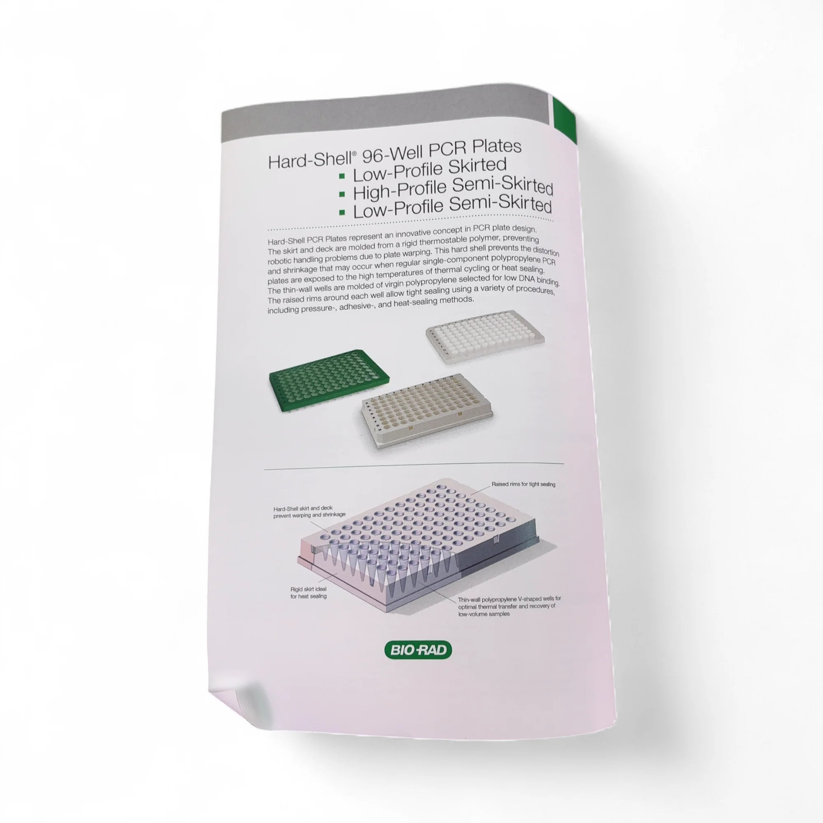 BIO-RAD Hard-Shell High Profile 96-Well Semi-Skirted PCR Plates HS99601 Hard-…