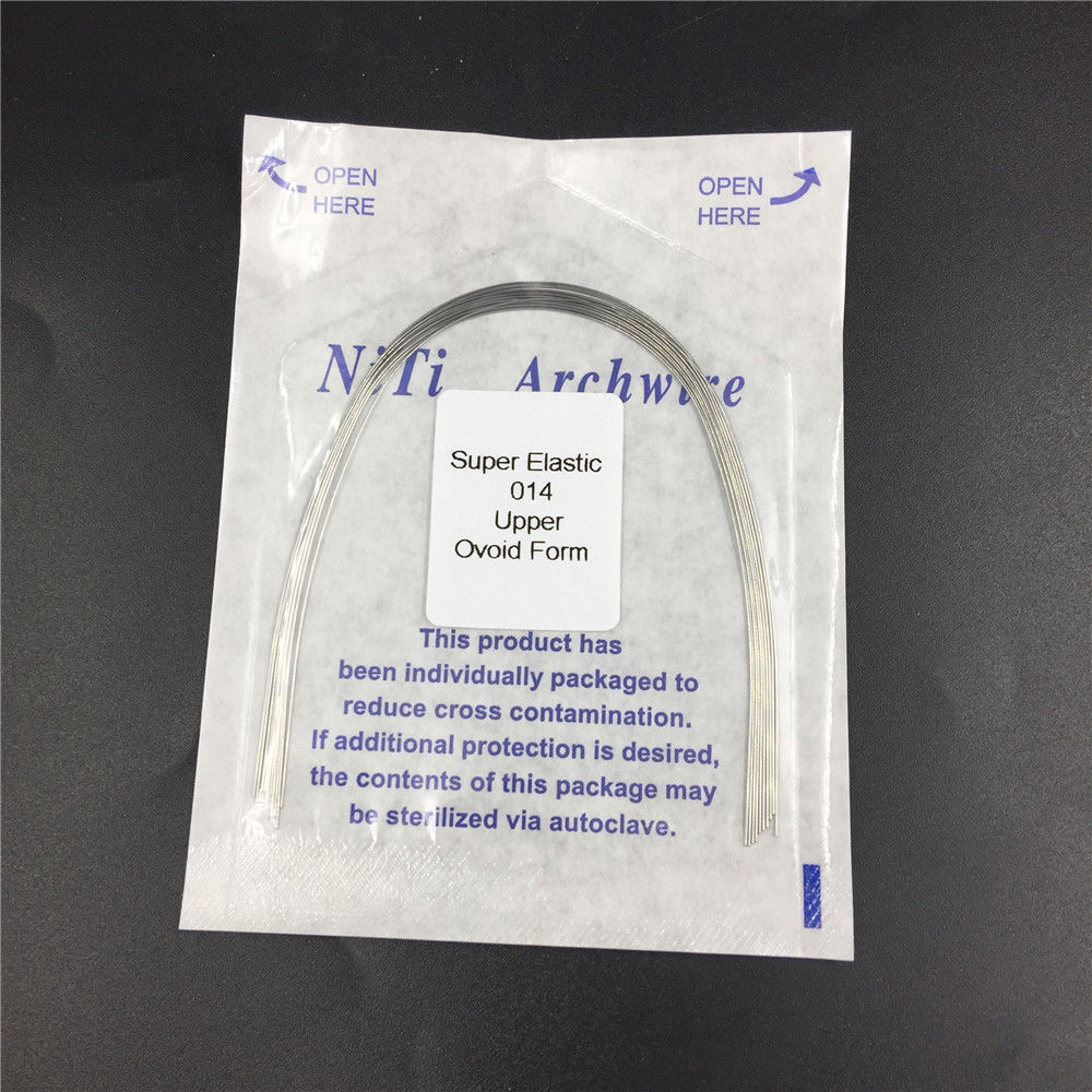 Dental Orthodontic Arch Wire Super Elastic Niti Round Ovoid Upper/Lower 012-020