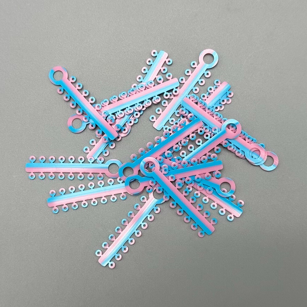 1Pack Dental Orthodontic Elastic Ligature Ties Rubber Bands Single/Double Colors