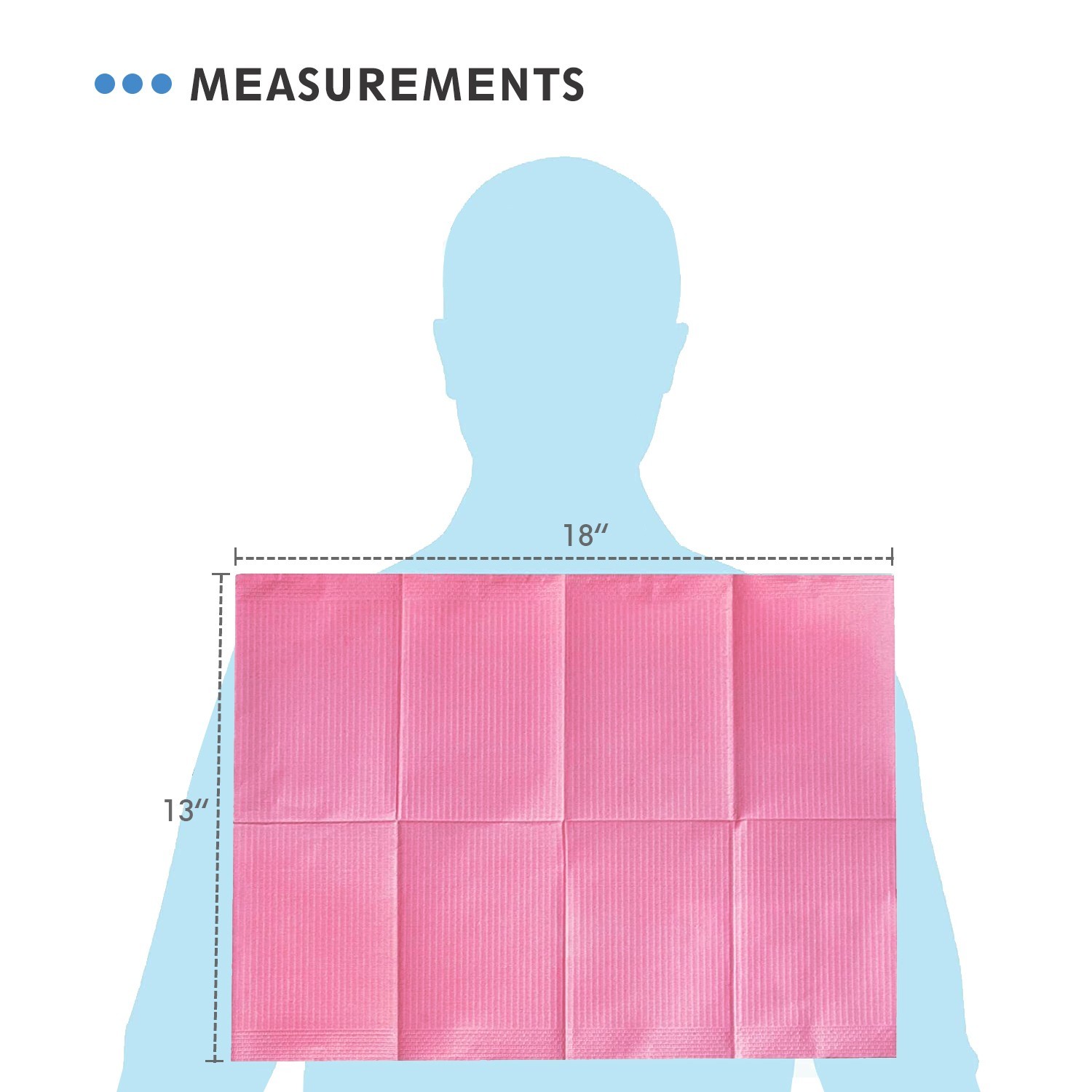 1800 13″ x 18″ Patient Bibs Towels for Dental Medical Tattoo Single use