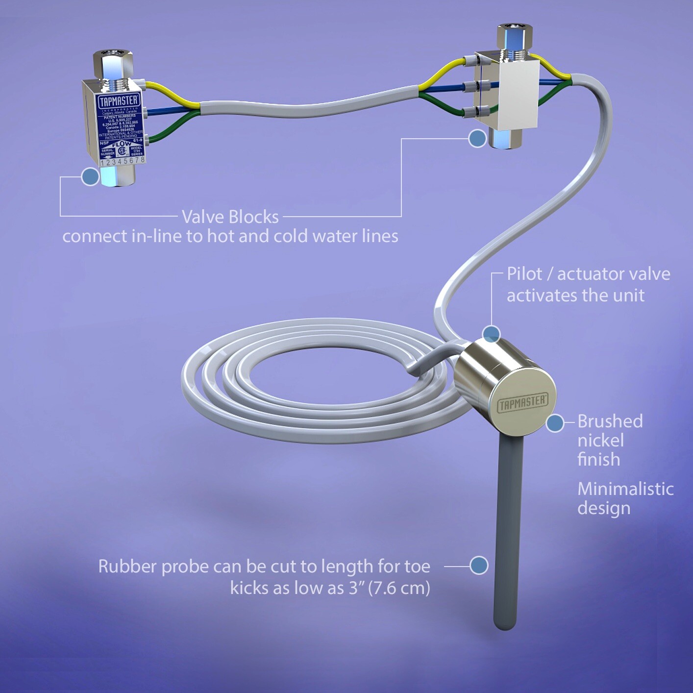 Tapmaster Model 1770 Euro Style Momentary Foot Faucet Activator