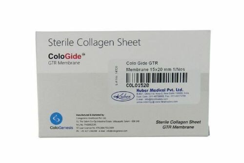 Dental COLO GIDE Sterile Collagen Sheet GTR Membrane – SIZES & PACKS AVAILBLE