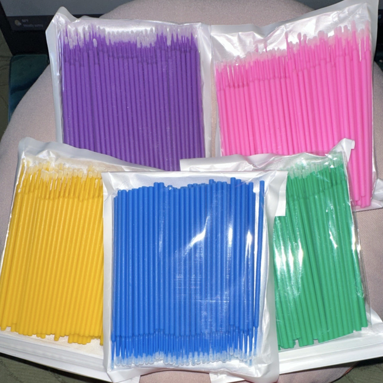 500PCS Disposable Microbrush Applicators Eyelash Dental Makeup Precision Swabs