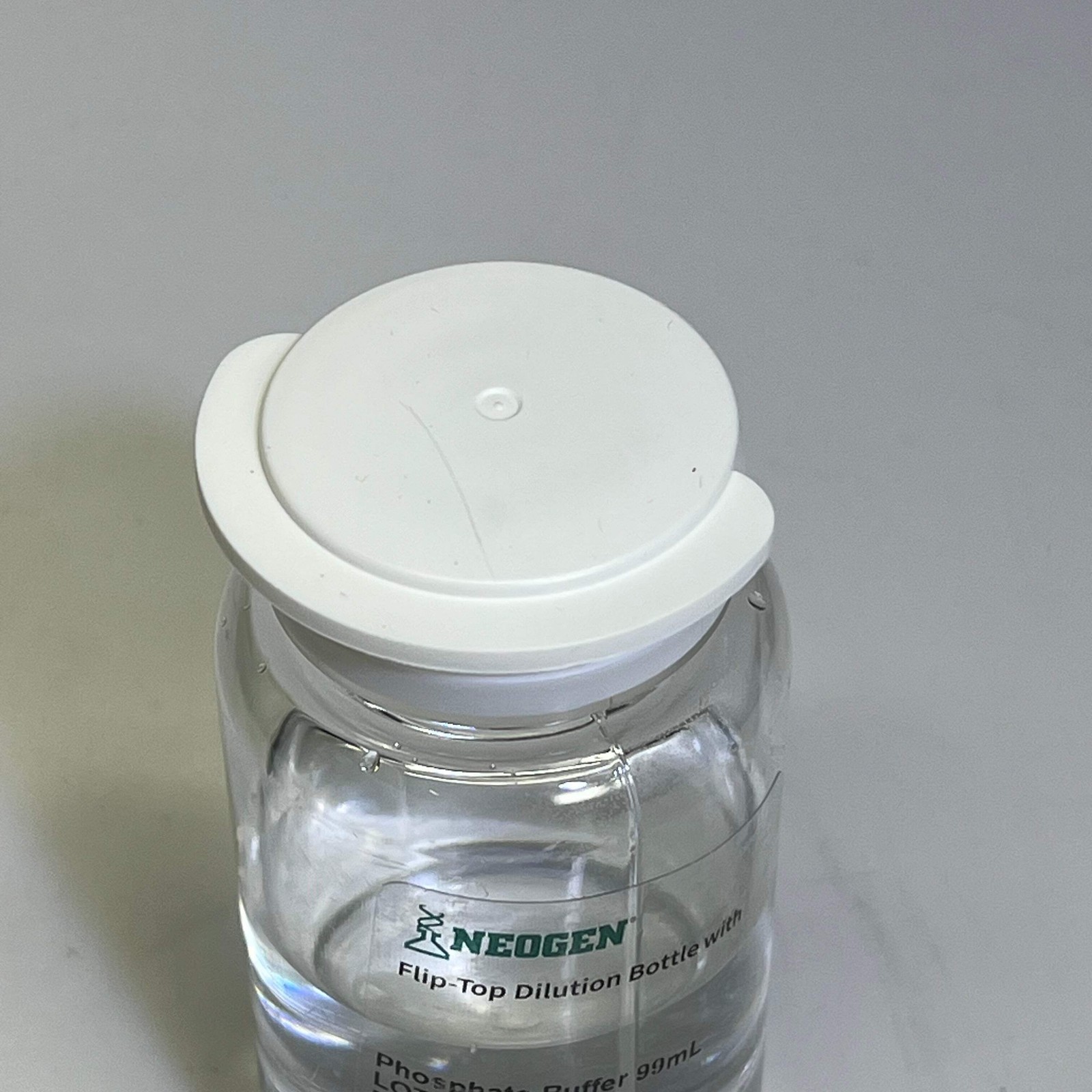NEOGEN (60 PACK) Flip Top Dilution Bottle W/ Phosphate Buffer 99 mL BB 09/2027