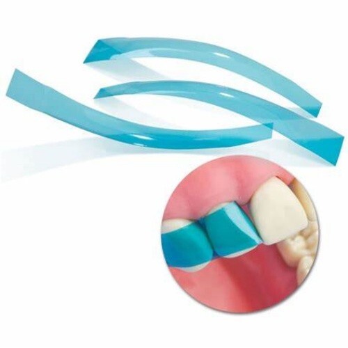Dental Blue Matrix Strip Contoured Anterior Matrices 0.05mm Restorative Strips