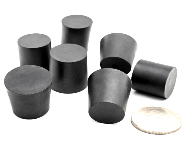 #6 Solid Rubber Stopper No Hole Lab Flask Bottle Tube Tapered Plug Seal Cap