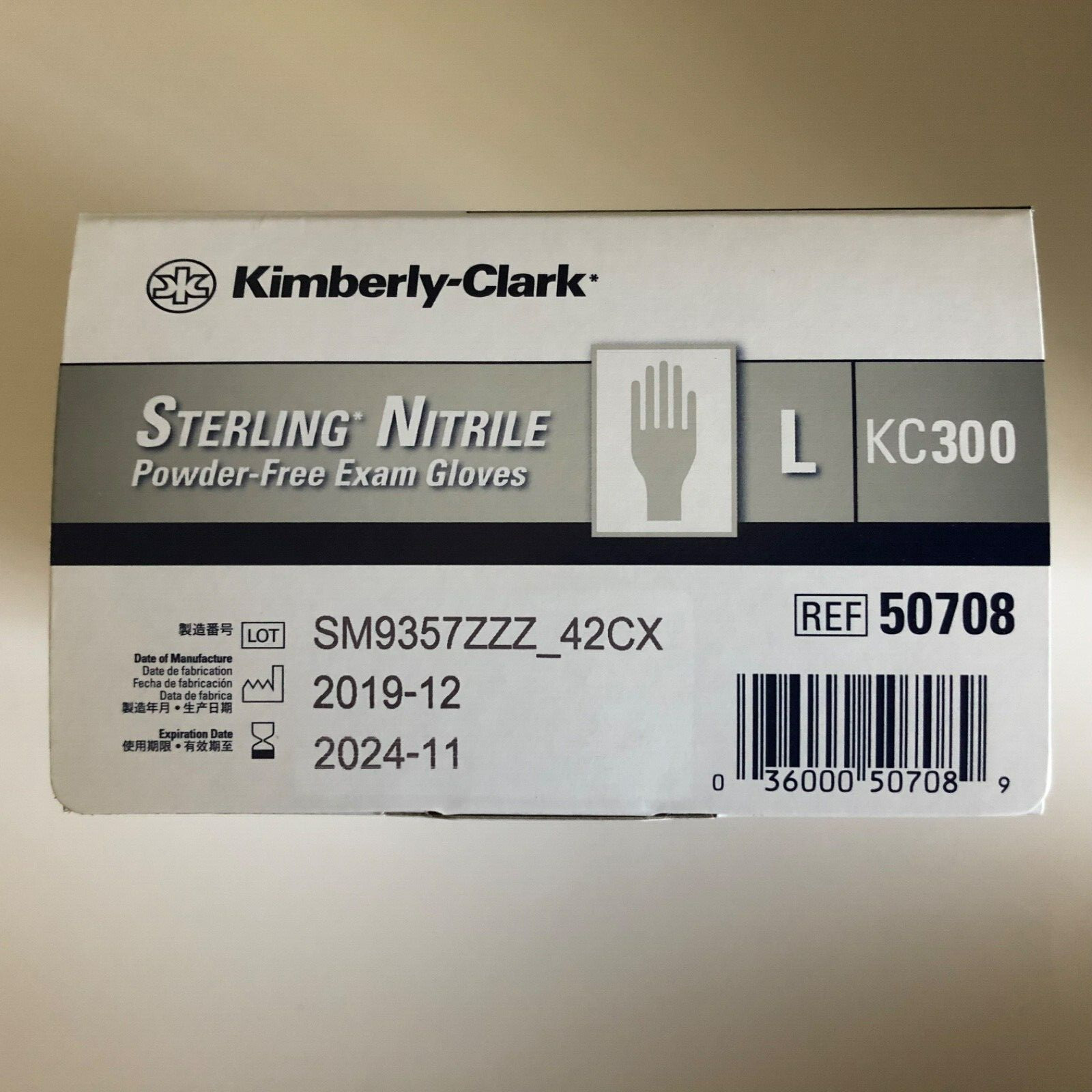 2000 Count Damaged Case Kimberly Clark Halyard Nitrile Gloves Large Exp 1/2025