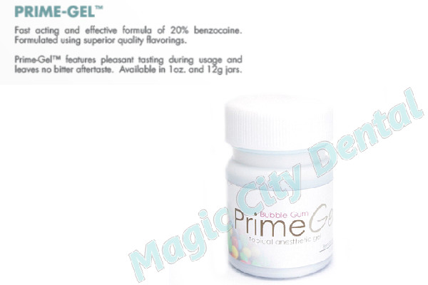PRIORITY Prime-Dent Dental Topical Anesthetic 20% Benzocaine Gel – Bubble Gum