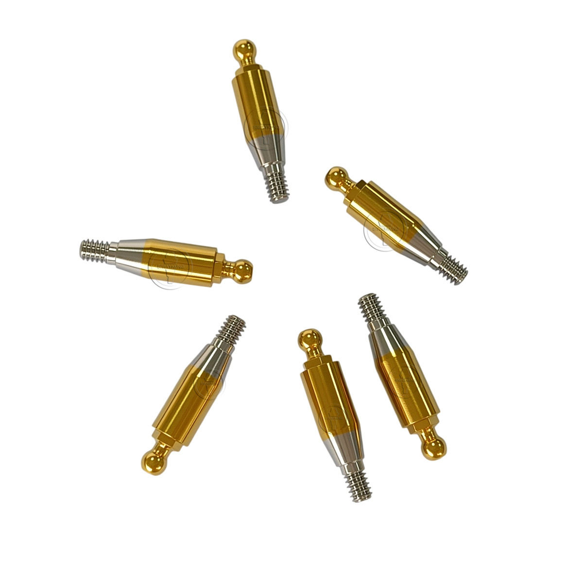 5 pcs Ball attachment abutment straight O-ring system for Hiossen Osstem M R