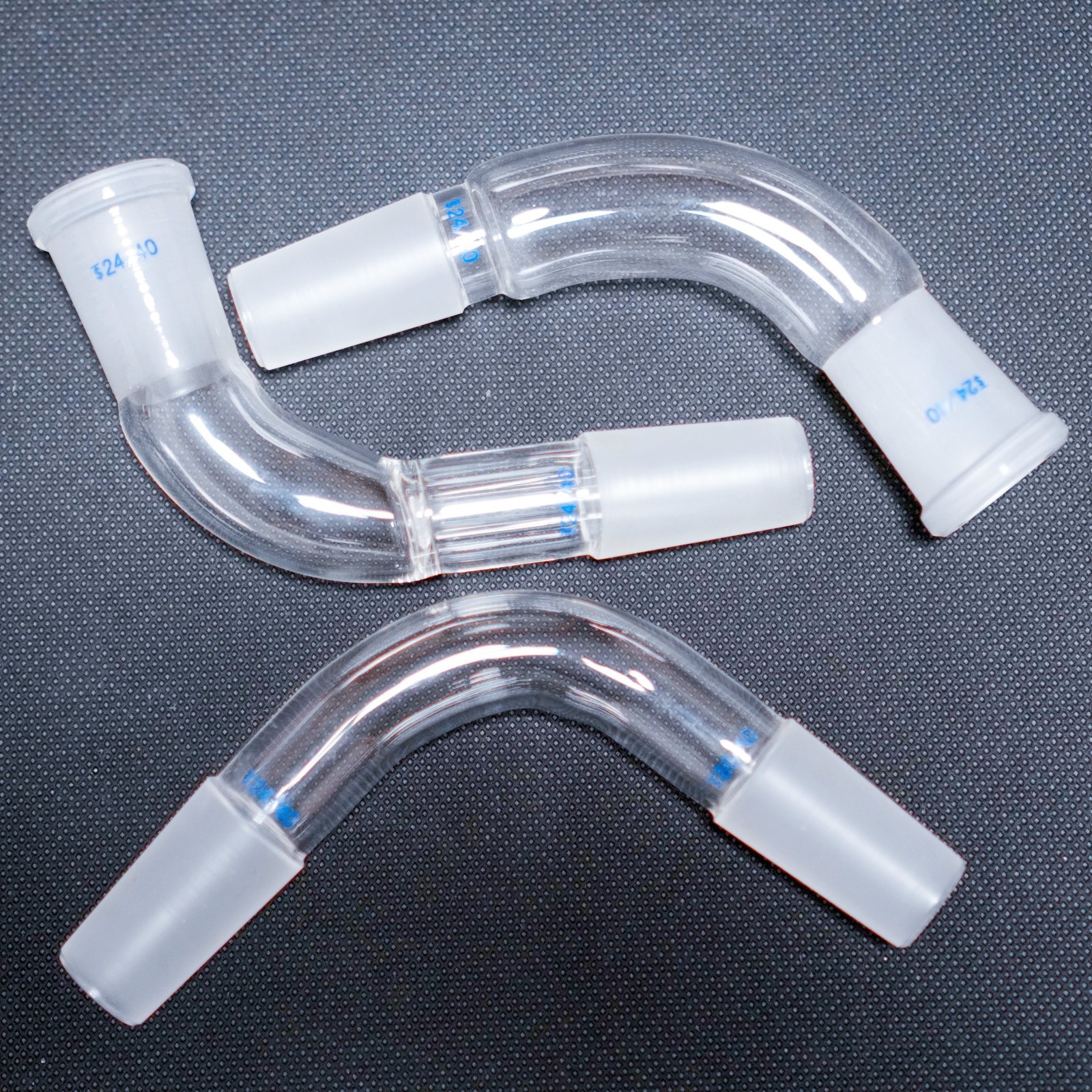 Lab Glass bent connecting adapter 24/40 Joint, Laboratory Glass