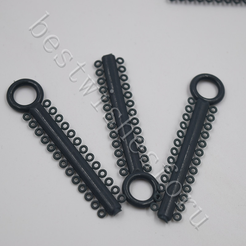 1 Pack 1040 Ring Dental Orthodontics Elastic Ligature Ties Bands Brace 37 Color