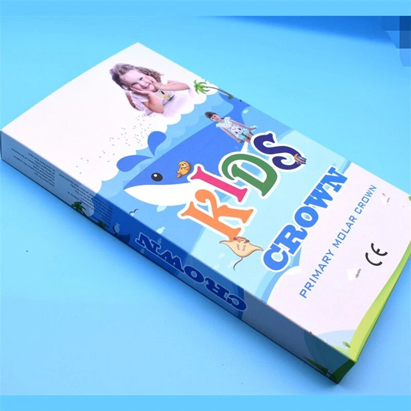 48 Dental Kids Primary Molar Crowns Stainless Steel Pediatric crown 48 Sizes USA