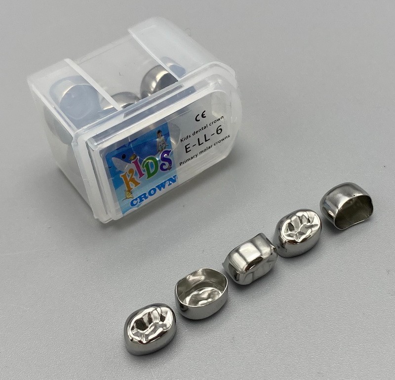 Dental Kids Crown stainless steel Primary Molar Pediatric Crowns Kit 48Sizes USA