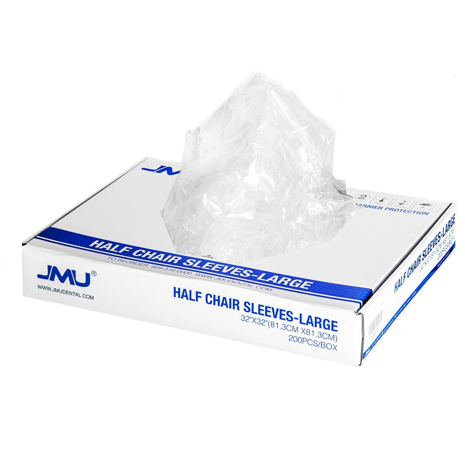 200PCS/Box JMU Dental Unit Chair Cover Half Chair Cover Large Size 32″ x 32″